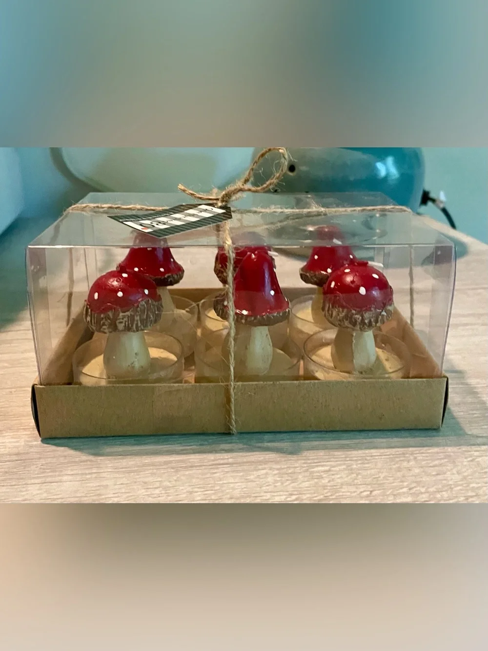 NWT Mushroom Tealight Candles Set of 6